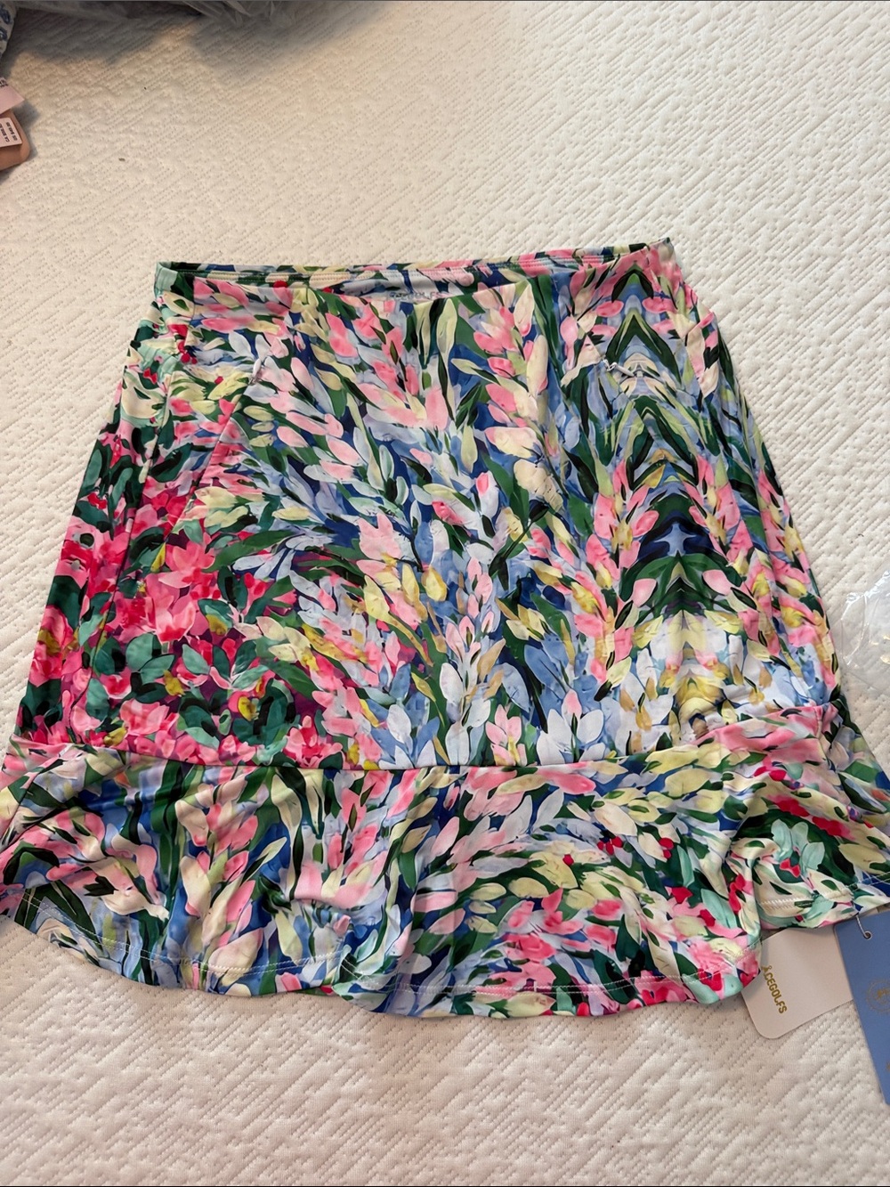 Floral Ruffle Hem Women's Cegolfs golf skort  new small UPF